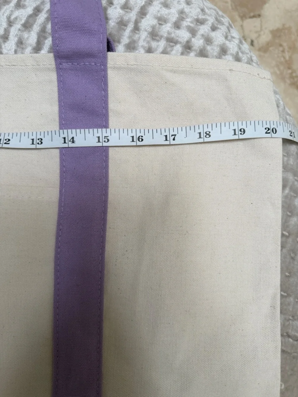 NWT Trader Joe’s Lavender Tote - Picture 5 of 7